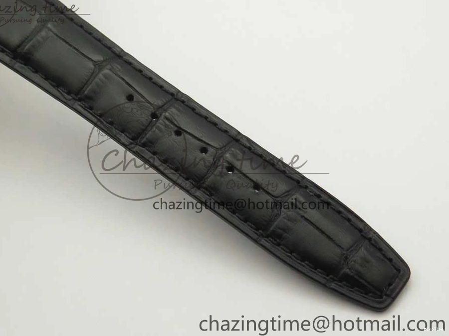 MIROTIME 0116 Portuguese Tourbillon IW5046 RG ZF Best Edition Gray Dial on Black Leather Strap SmoothTexture 7142